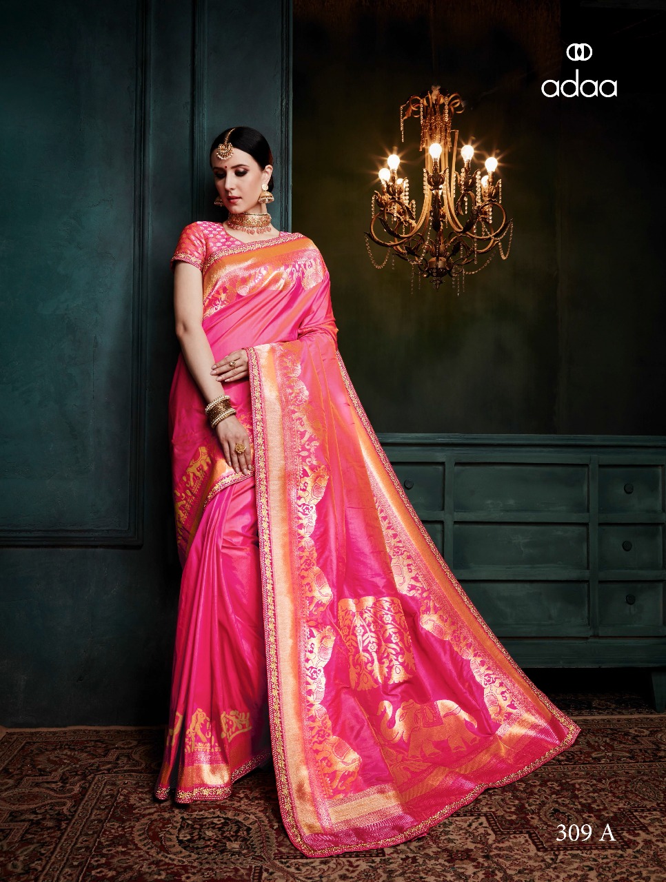 Adaa Designer Banarasi Silk Saree 309A