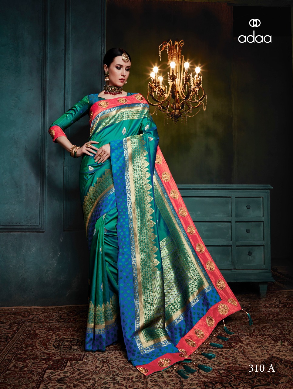 Adaa Designer Banarasi Silk Saree 310A