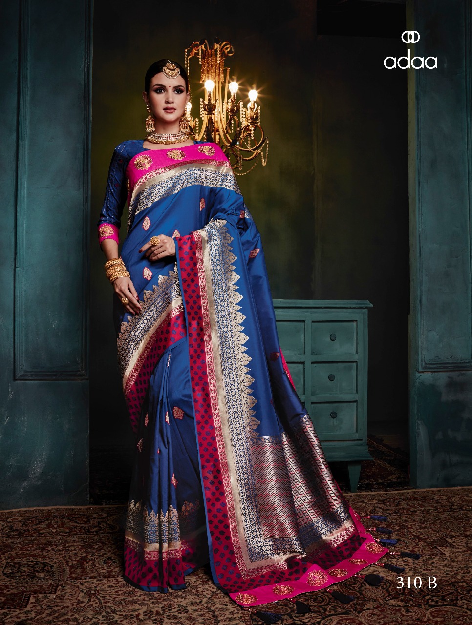 Adaa Designer Banarasi Silk Saree 310B