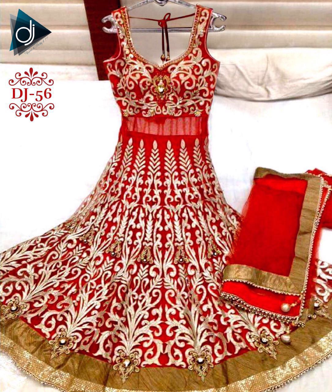 Pista green layered Bridal Anarkali gown – Ricco India