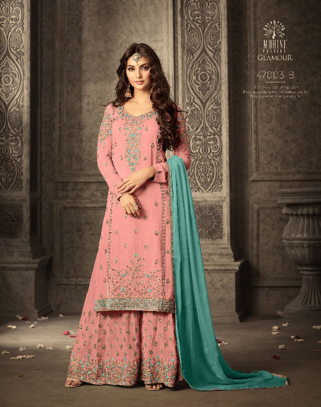 Mohini Fashion Glamour Sarara Collection Hit Design Colors 47003B