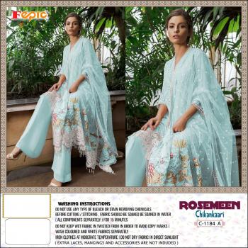  Fepic Rosemeen Chikankaari C-1184 Colors 