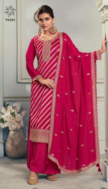  VINAY FASHION KULEESH SILKY VOL-03 70261 TO 70264