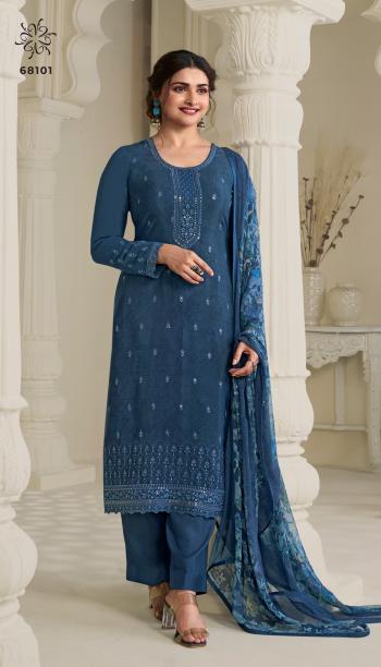  VINAY FASHION SILKINA ROYAL CREPE VOL-45 68101 TO 68108
