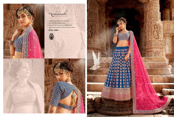 Nakkashi Classic Hits Exclusive Designer Embroidery Work Bridal Lehenga  Choli Collection