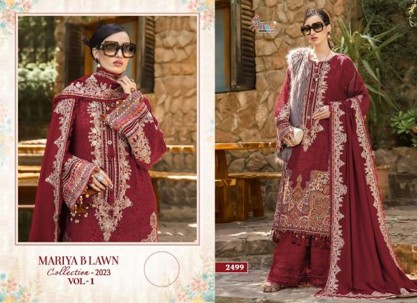 Shree Fab Mariya B Lawn Collection Vol-1 2499 Colors  