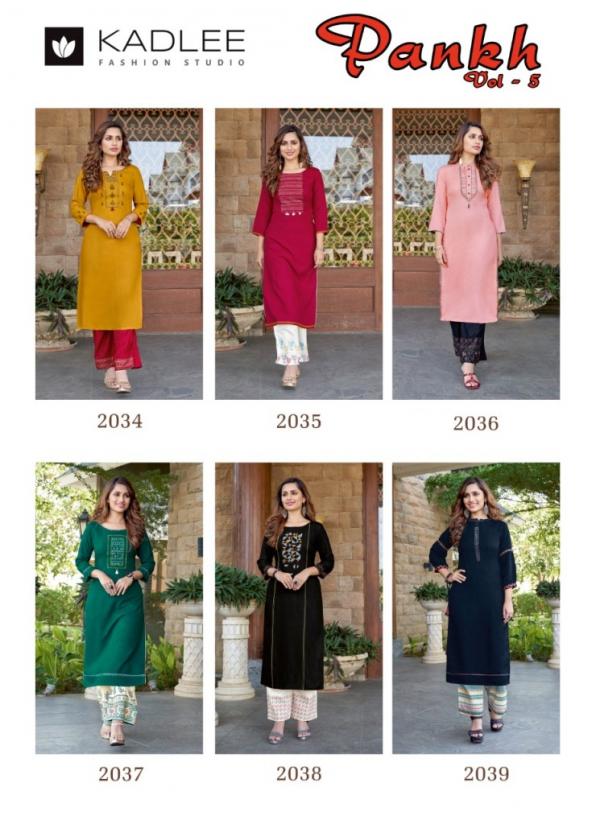 Kadlee Fashion Pankh Vol-5 2034-2039 Series  