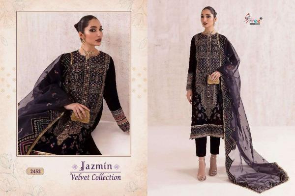 Shree Fab Jazmin Velvet Collection 2452-2455 Series  