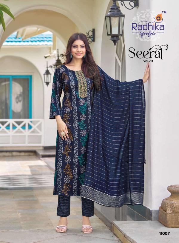 RADHIKA LIFESTYLE SEERAT VOL-11 11001-11008 SERIES  