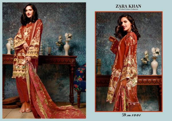 Salman Tex Zara Khan Printed Cotton Collection 1001-1010 Series 