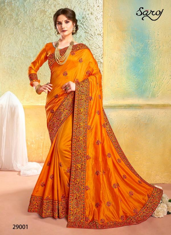 Saroj Saree Kesariya 29001-29006 Series 