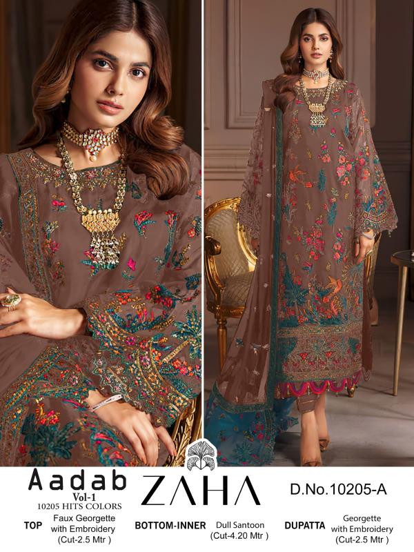 ZAHA AADAB VOL-1 10205-A TO 10205-D 