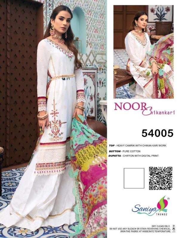Saniya Trendz Noor Chikankari Vol-2 54005-54007 Series 
