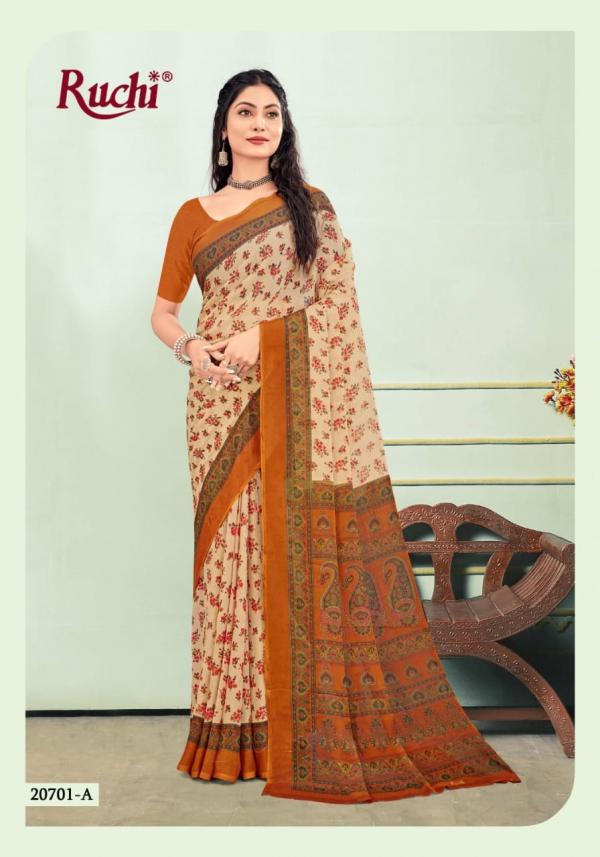 Ruchi Saree Star Chiffon 20701-20703 Colors  