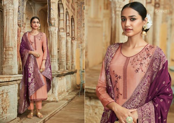 Sanna Fashion Silk Jacquard Fabric 3079-3084 Series 