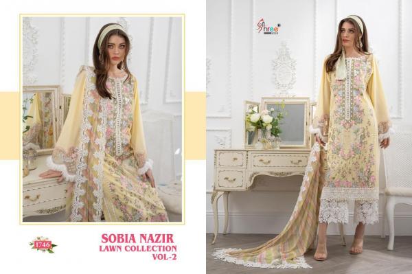 Shree Fabs Sobia Nazir Lawn Collection Vol-2 1746-1751 Series 