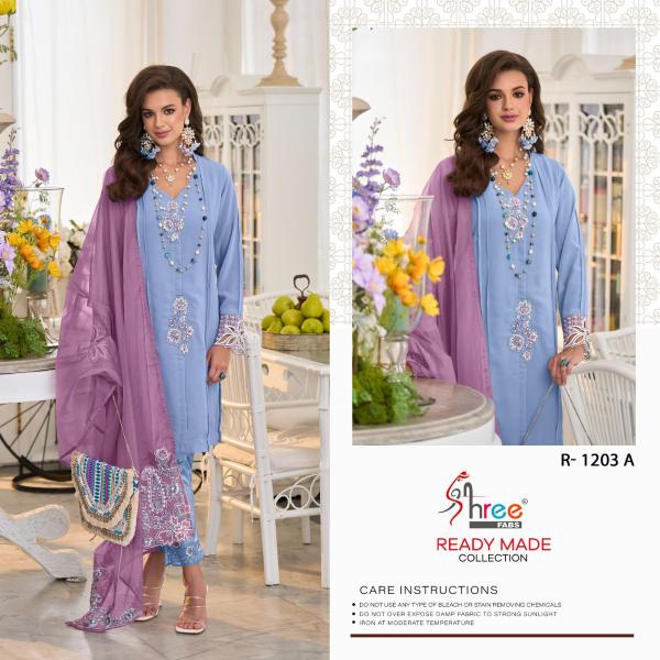 SHREE FAB READY MADE COLLECTION R-1203-A TO R-1203-D 