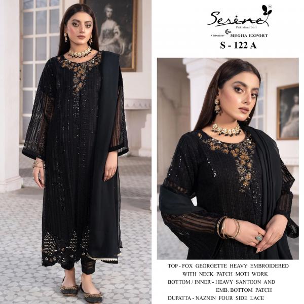 Serine Pakistani Suit S-122 Colors  