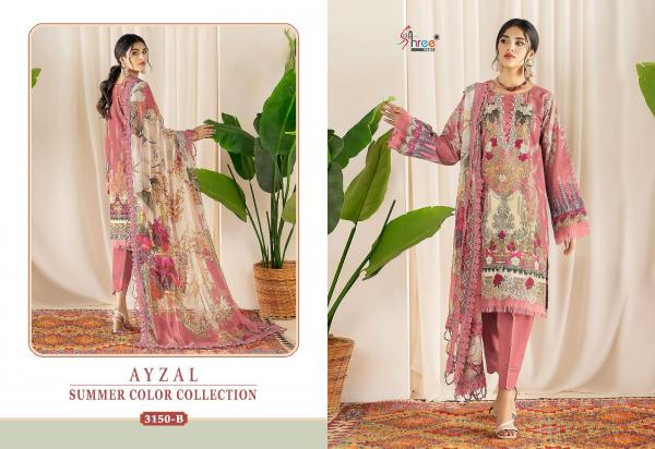 Shree Fab Ayzal Summer Colors Collection 3150 Colors  