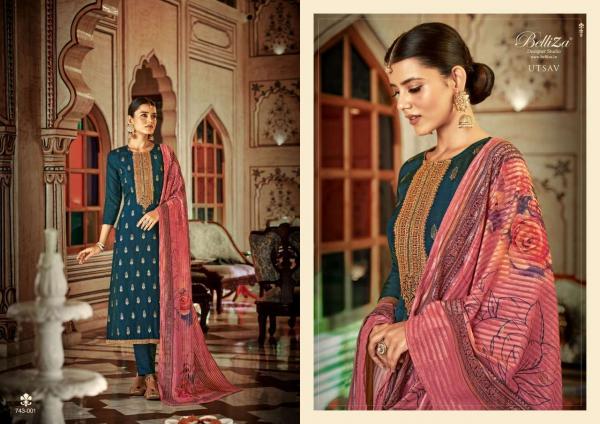 Belliza Designer Utsav 743-001 to 743-005 Series 