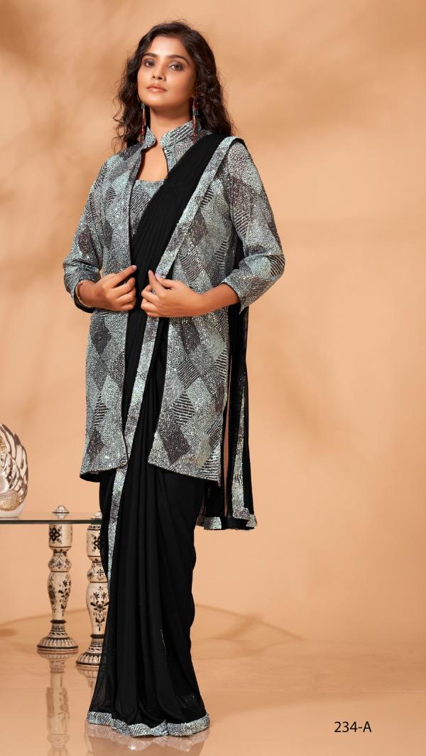 Aamoha Trendz Ready Made Designer Saree 234-A Design  