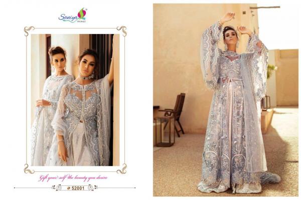 Saniya Trendz Mushq Bridal Embroidery Collection 52001-52003 Series 