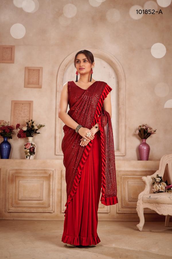 Aamoha Trendz Ready To Wear Designer Saree 101852 Colors  