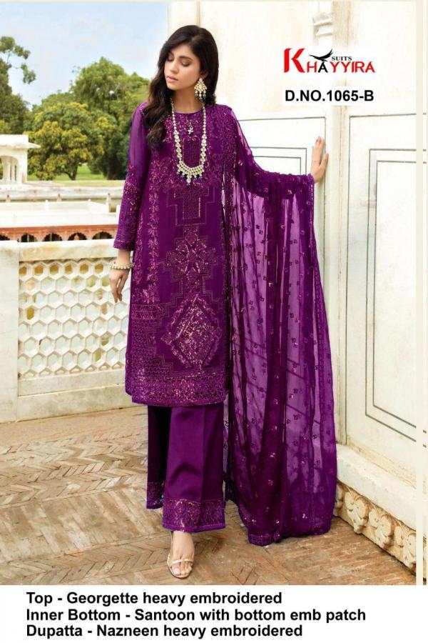 Khayyira Suits Design 1065 Colors