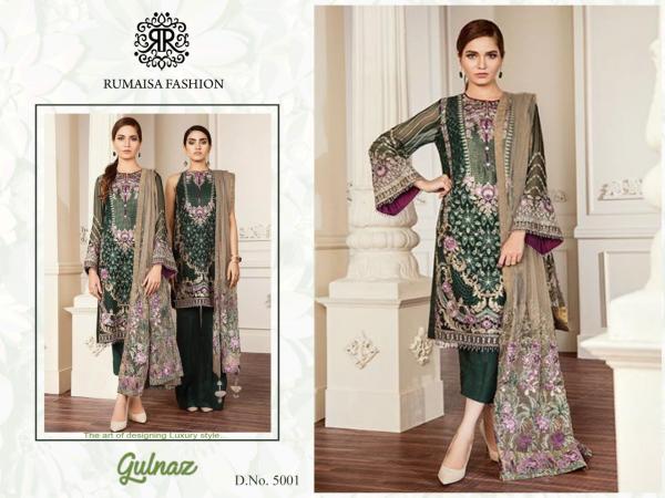 Rumaisa Fashion Gulnaaz 5001 Green Suit