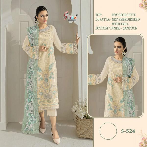 Shree Fab Pakistani Suit S-524 Colors  