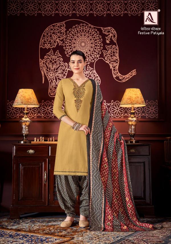 ALOK SUIT FESTIVE PATIYALA H-1400-001 TO H-1400-008 