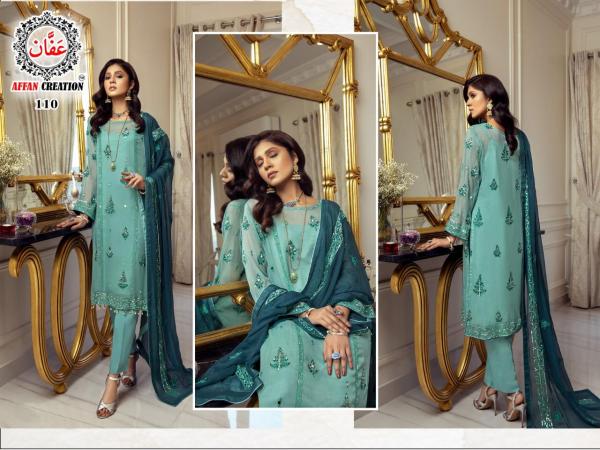 Affan Creation 110 Pakistani Style Suit 