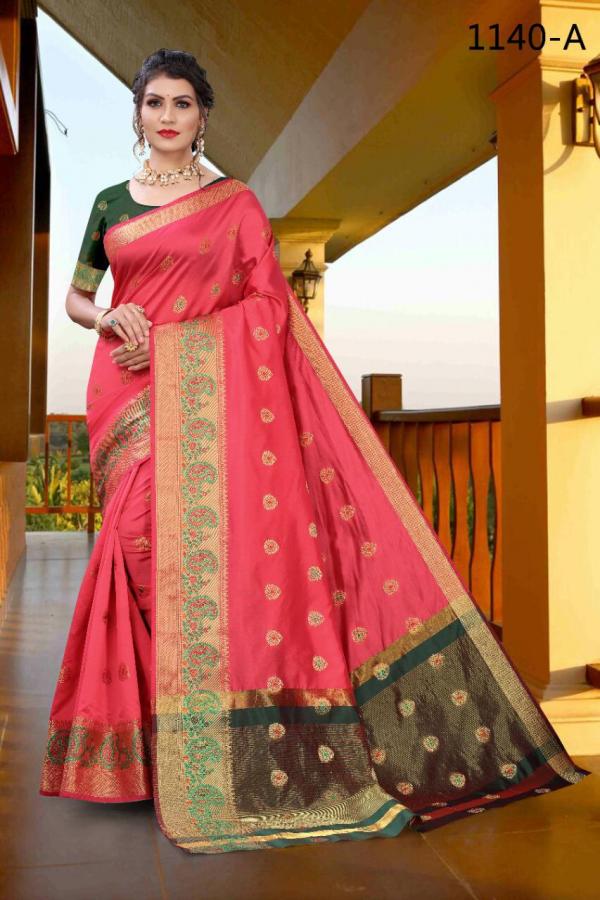 NP Saree 1140 Colors Banarasi Silk  