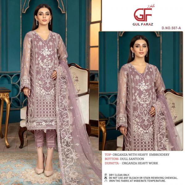 Gul Faraz Designer Suit 507 Colors  