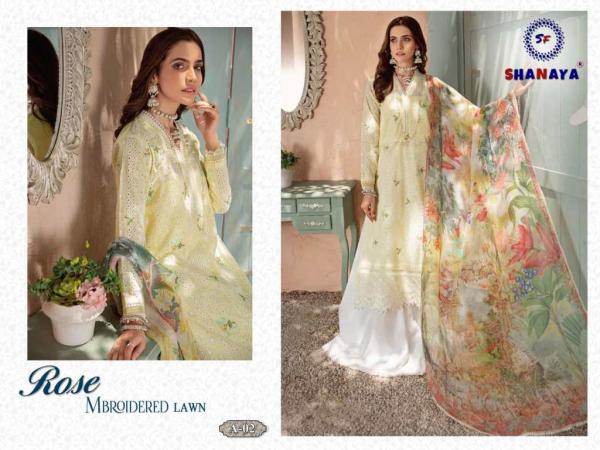 Shanaya Fashion Rose Embroidered Lawn Collection A-02 to A-04 Series  