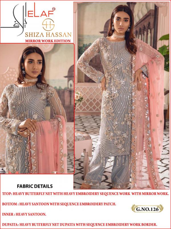 Elaf Shiza Hassan G-126 Pakistani Dress 