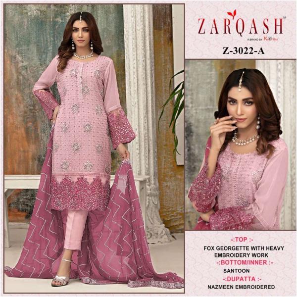 Zarqash Pakistani Suit Z-3022 Colors  