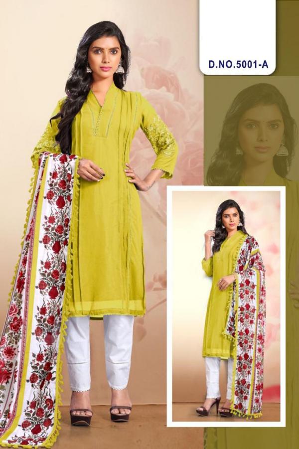 Agha Noor Luxury Pret Ready Made 5001 Colors  