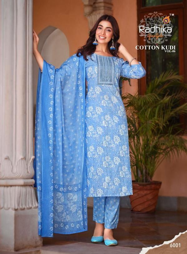 Radhika Lifestyle Cotton Kudi Vol-6 6001-6008 Series 