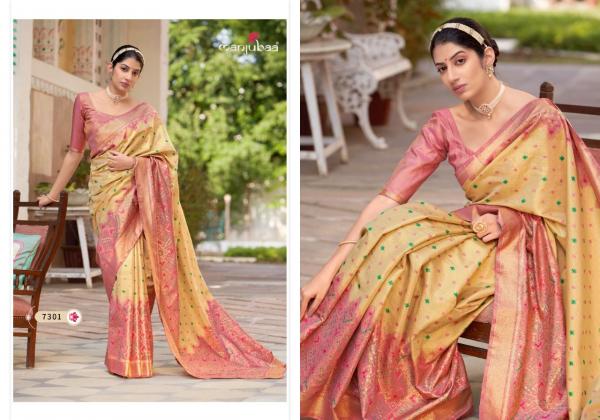 Manjubaa Saree Maha Lakshmi Silk 7301-7306 Series  