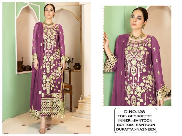 Pakistani Designer Suit 128 Colors  