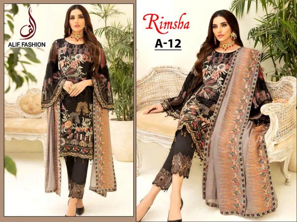 Alif Fashion Rimisha A-12 Salwar Kameez  