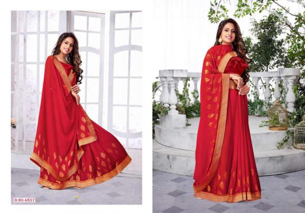 Aishwariya Saree Bhoomi Red 4857-4862 Series 