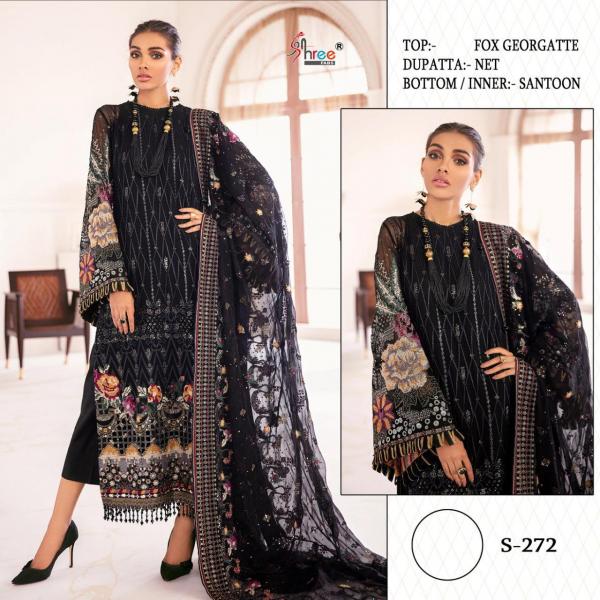 Shree Fabs S-272 Black Salwar Kameez 