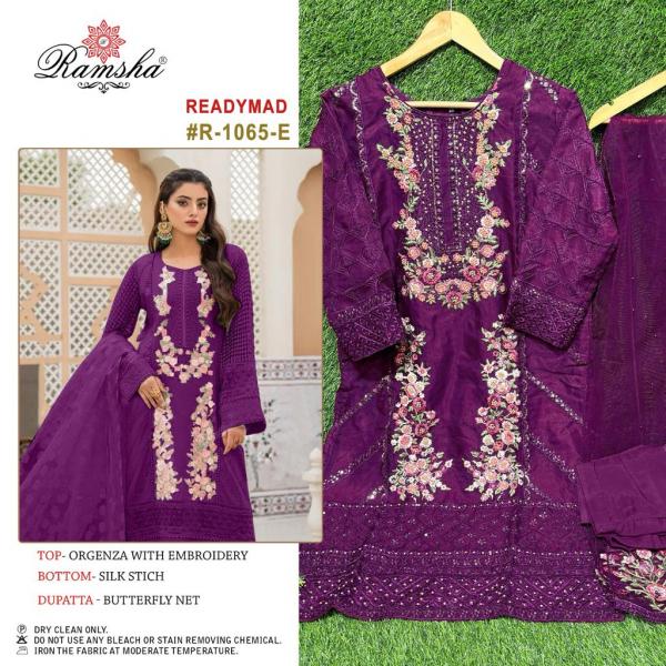 Ramsha Suit Ready Made Collection R-1065 Colors  