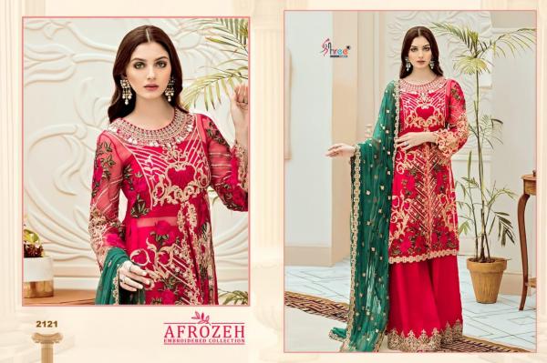 Shree Fabs Afrozeh Embroidered Collection 2121-2124 Series 
