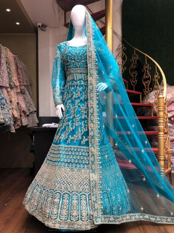 Bollywood  Designer Heavy Net Gown Colors  
