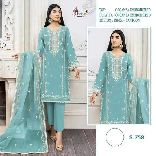 Shree Fab Pakistani Suit S-758 Colors 
