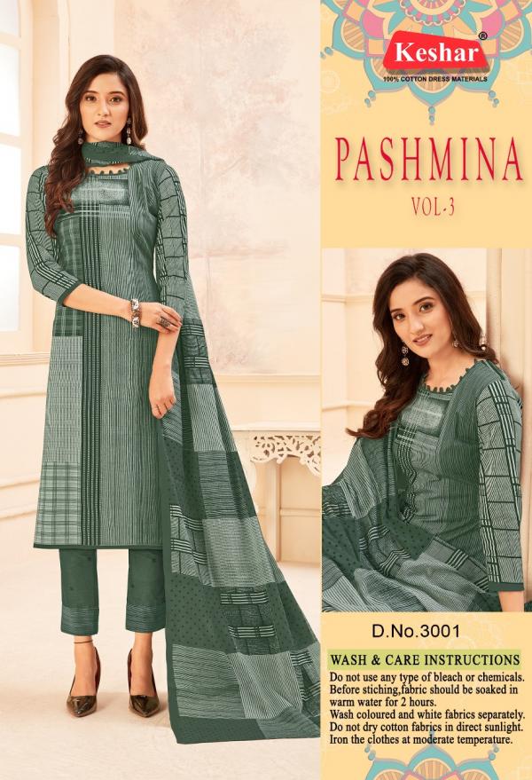 Keshar Pashmina Vol-3 3001-3010 Series 