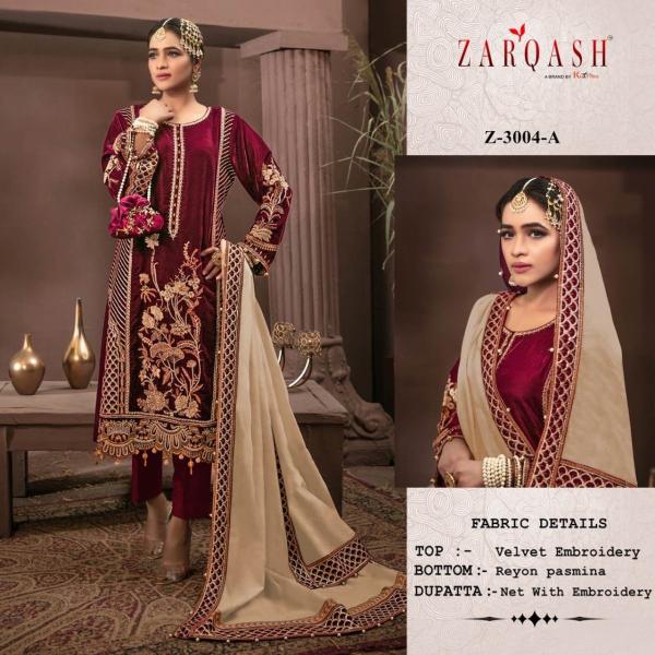 Zarqash Ready Made Collection Z-3004 Colors  